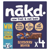 nakd. Blueberry Muffin Fruit &amp;amp; Nut Bars Multipack   4 x 35g