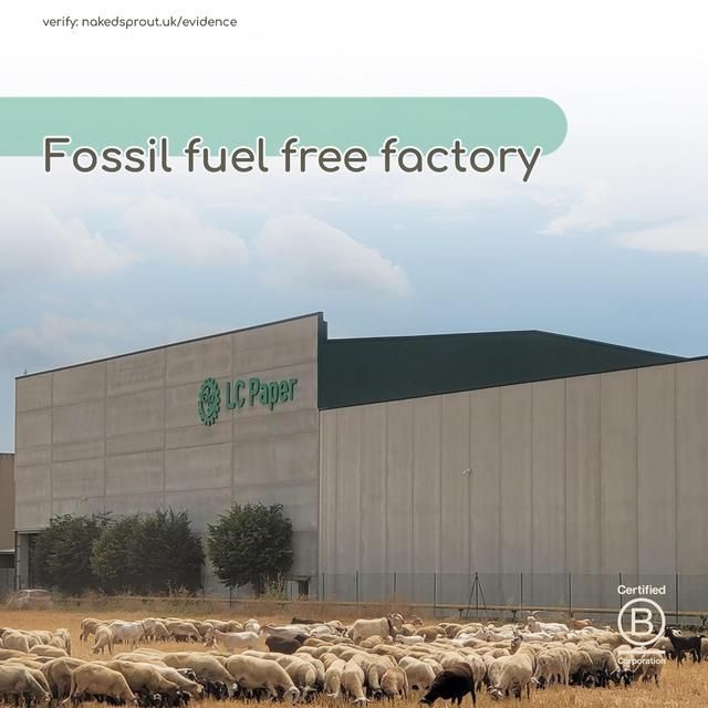 Naked Sprout Extra Long Unbleached Bamboo Toilet Roll   24 per pack