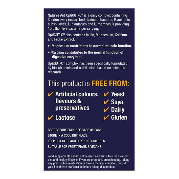 Nature's Aid NutriGUT-C Bowel Support 15 Billion