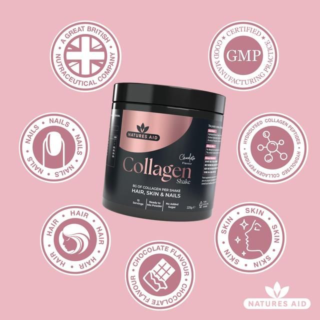 Natures Aid Collagen Chocolate Shake   225g