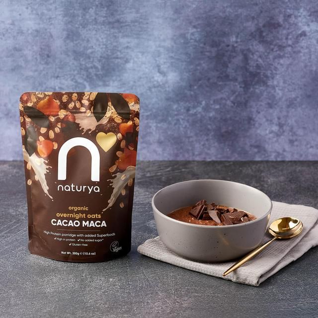 Naturya Organic Overnight Breakfast Oats Cacao Maca   300g