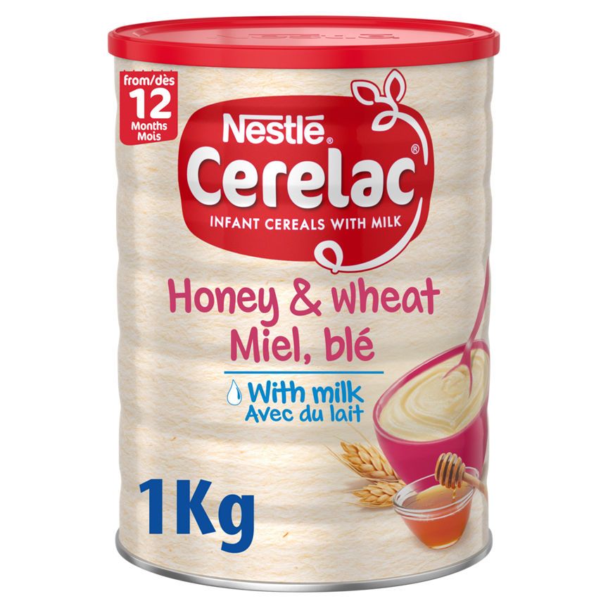 Nestle CERELAC Wheat Based Fortified Baby Cereal with Honey &amp;amp; Wheat, Just Add Water, 12 Months+