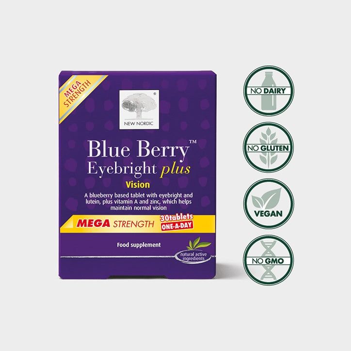 New Nordic BlueBerry Eyebright Plus One-a-Day 30 Tablets