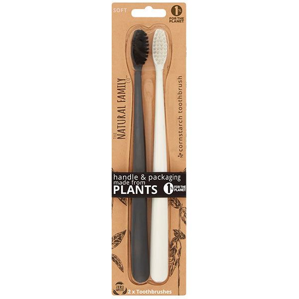 NFco Biodegradable Toothbrush - Pirate Black &amp;amp; Ivory Desert