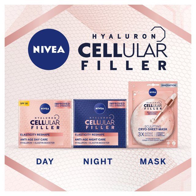 NIVEA Hyaluron Cellular Elasticity Filler Cryo Face Sheet Mask