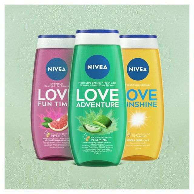 NIVEA Shower Gel LOVE Green Adventure Aloe Vera Body Wash   250ml