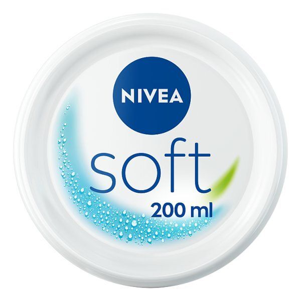 NIVEA Soft Moisturiser Cream for Face, Hands &amp;amp; Body, 200ml