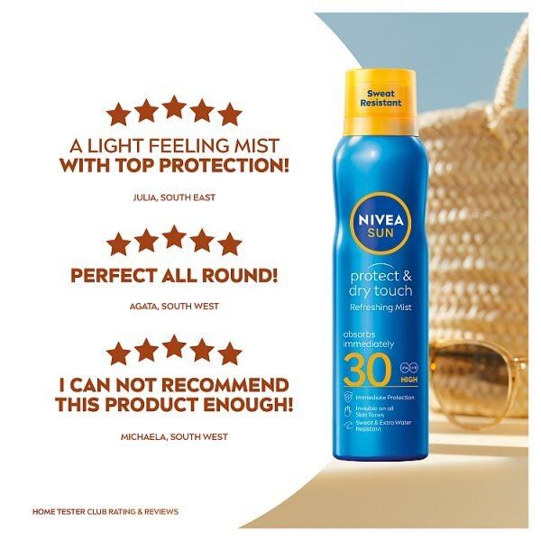 NIVEA SUN Cooling Suncream Mist SPF30 Protect&amp;amp;Refresh 200ml