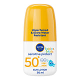 Nivea Sun Kids Protect &amp;amp; Sensitive Sun Cream Roll On SPF50+ 50ml