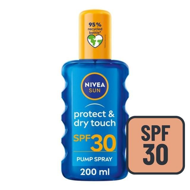 NIVEA SUN Protect &amp;amp; Dry Touch SPF 30 Sunscreen Spray   200ml