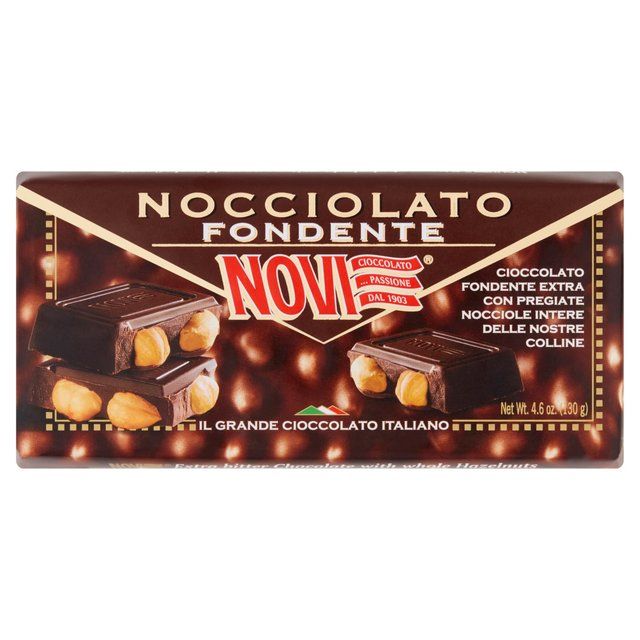 Novi Nocciolato Dark Chocolate with Whole Hazelnuts   130g