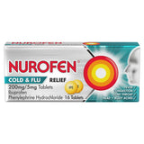 Nurofen Cold &amp;amp; Flu Relief 200mg/5mg Tablets