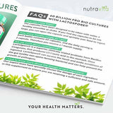 Nutravita Probiotic 60 Billion CFU - 60 Vegan Capsules