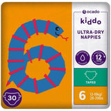Ocado Kiddo Ultra-Dry Nappies Size 6 (13-18kg)   30 per pack