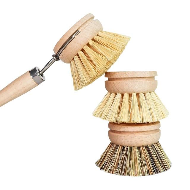 OceanSaver Wooden Dishwashing Brush &amp;amp; replacement heads