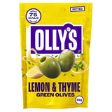 Olly's Olives Lemon &amp;amp; Thyme Green Halkidiki Olives - The Hippie   50g