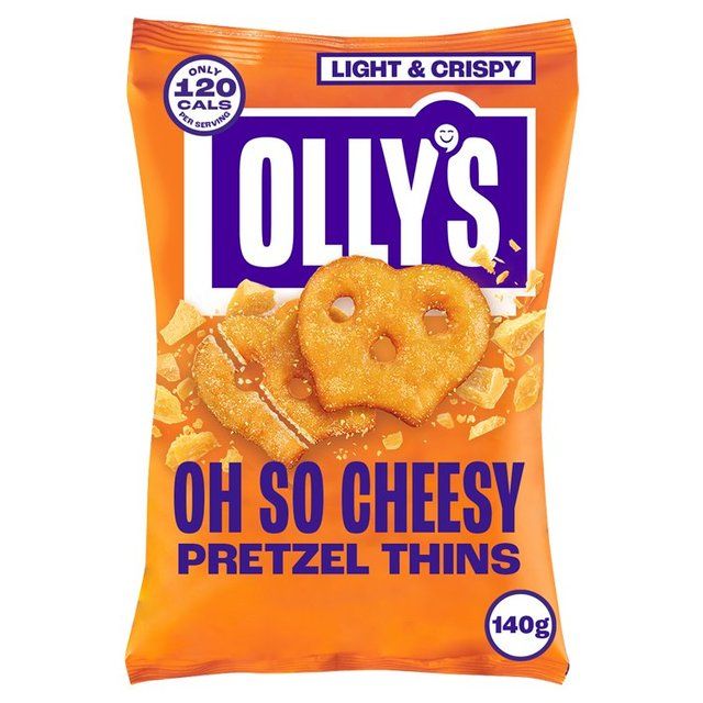 Olly's Pretzel Thins - Oh So Cheesy   140g
