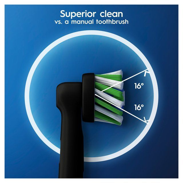 Oral B Crossaction Toothbrush Heads Black   2 per pack