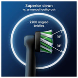 Oral B Crossaction Toothbrush Heads Black   2 per pack
