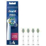 Oral-B FlossAction Toothbrush Heads   4 per pack