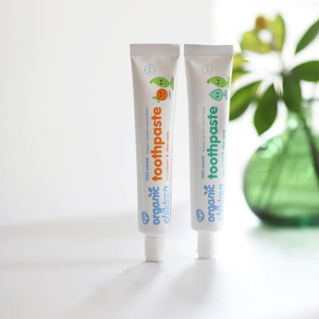 Organic Children Spearmint &amp;amp; Aloe Vera Fluoride Free Toothpaste   50ml