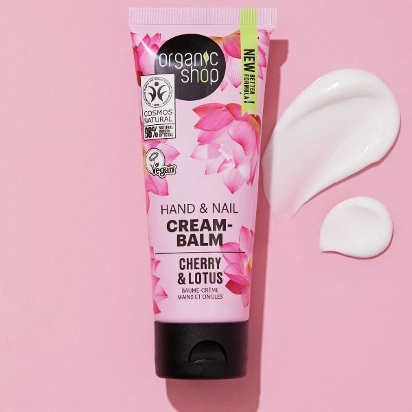 Organic Shop Hand &amp;amp; Nail Cream Cherry &amp;amp; Lotus 75ml