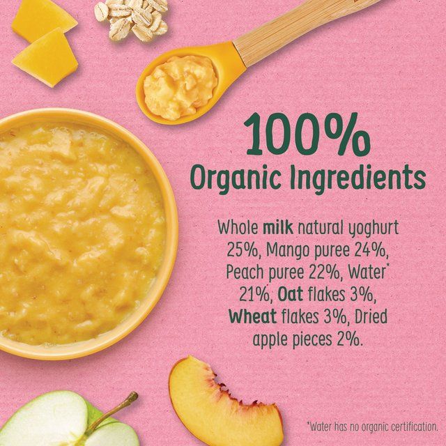 Organix Tropical Sunshine Bowl With Yoghurt Mango &amp;amp; Oats Toddler Food   120g