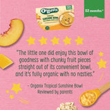 Organix Tropical Sunshine Bowl With Yoghurt Mango &amp;amp; Oats Toddler Food   120g