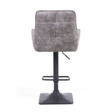 Orion Dark Grey Fabric Bar Stool, 2 Pack