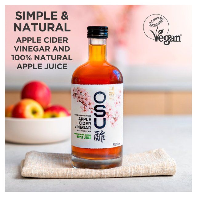 OSU Raw Apple Cider Vinegar with The Mother Apple Juice Blend   500ml