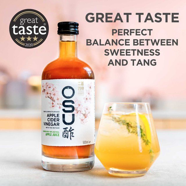 OSU Raw Apple Cider Vinegar with The Mother Apple Juice Blend   500ml