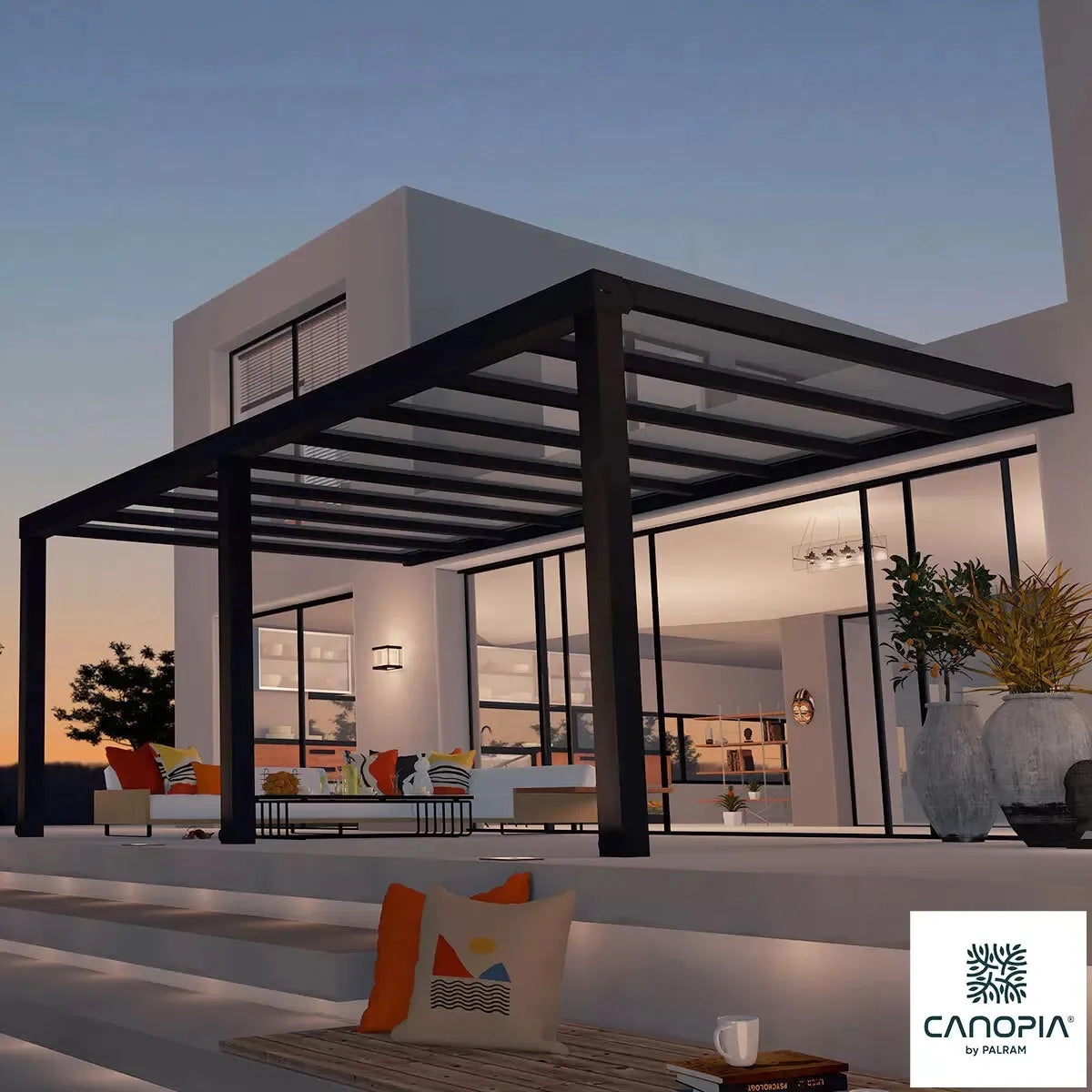 Palram Canopia Stockholm 11ft 2&amp;quot; x 19ft 3&amp;quot; (3.4 x 5.9m) Aluminium Patio Cover