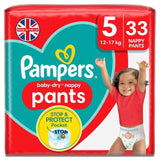 Pampers Baby-Dry Nappy Pants Size 5 (12-17kg) Essential Pack   33 per pack