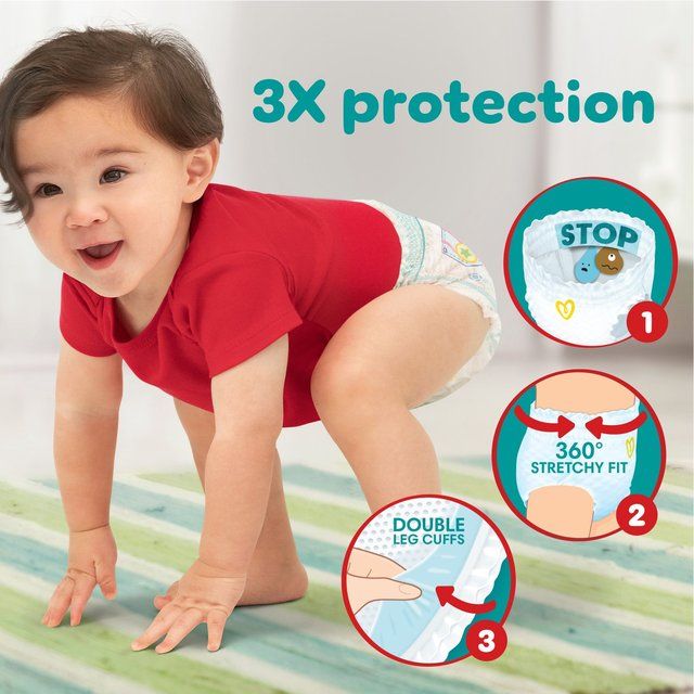 Pampers Baby-Dry Nappy Pants Size 5 (12-17kg) Essential Pack   33 per pack