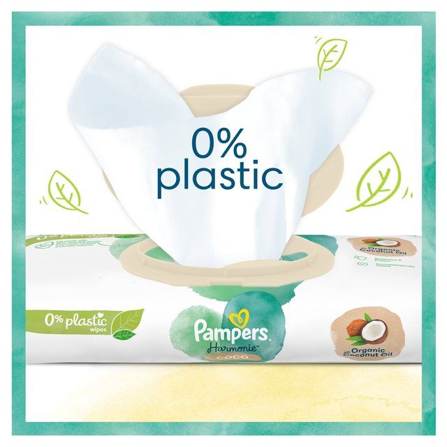 Pampers Harmonie Coco Baby Wipes X4   4 x 44 per pack