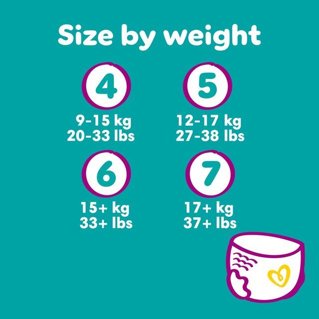 Pampers Premium Protection Nappy Pants Size 4 (9-15kg) Essential Pack   30 per pack