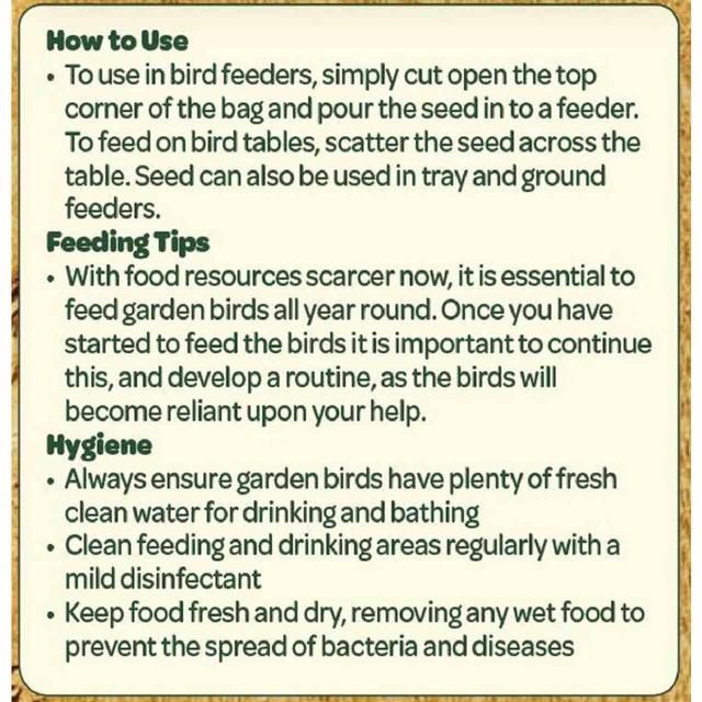 Peckish Natural Balance Seed Mix For Wild Birds   12.75kg