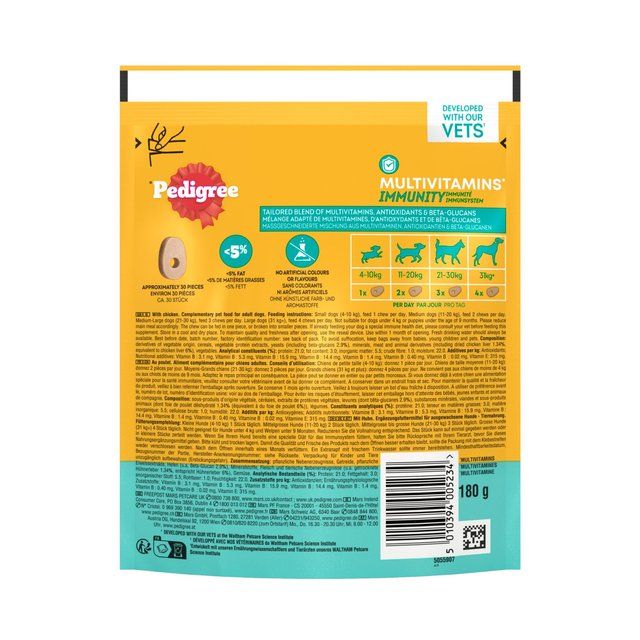 Pedigree Treat Dog Multivitamins Adult Immune   180g