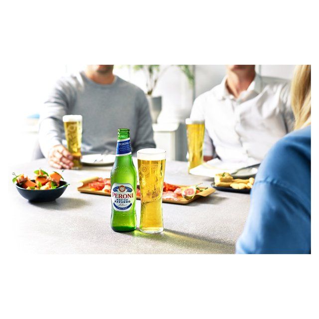 Peroni Nastro Azzurro Beer Lager Bottles   4 x 330ml