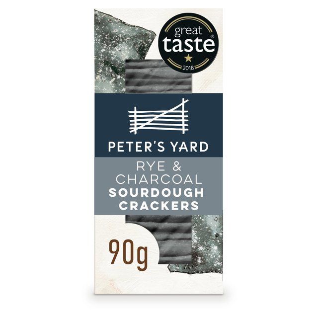 Peter's Yard Rye &amp;amp; Charcoal Sourdough Crackers   90g