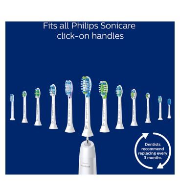 Philips Sonicare C2 Optimal Plaque Defence White Replacement Brushheads - 4pk  HX9024/10