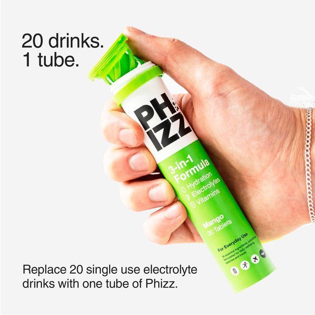Phizz Mango 3-in-1 Hydration Electrolytes and Vitamins Effervescent   20 per pack