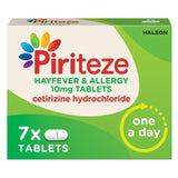 Piriteze Hayfever &amp;amp; Allergy Relief Antihistamine Cetirizine   7 per pack