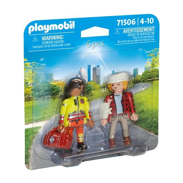 PLAYMOBIL 71506 Medic with Injured Person DuoPack
