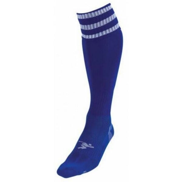 Precision Kids Pro Football Socks (12 -2) Royal Blue/White / 0.10EA