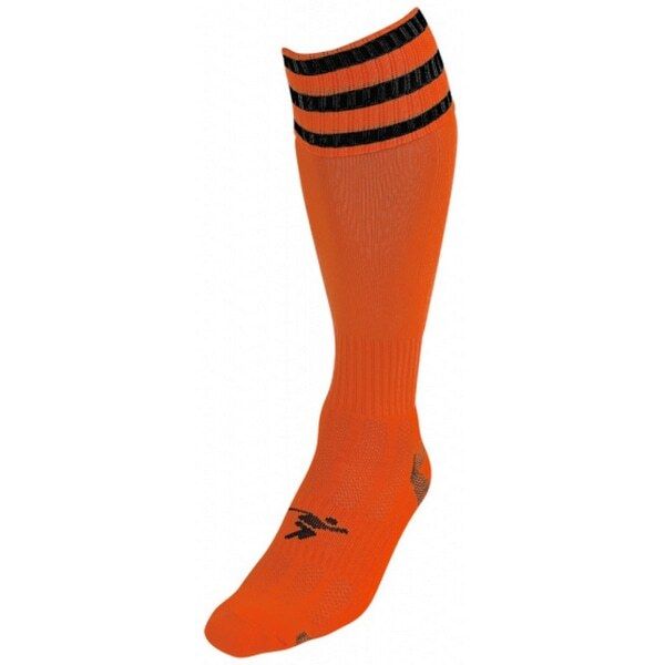 Precision Kids Pro Football Socks (12 -2) Tangerine/Black