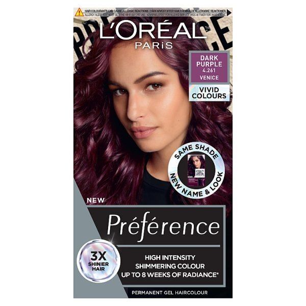 Preference Vivids (Colorista) Hair Dye Silver Grey 10.11 DARK PURPLE 426