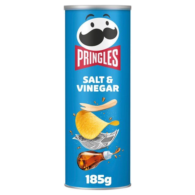 Pringles Salt &amp;amp; Vinegar Sharing Crisps   185g