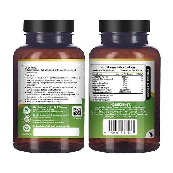 Prowise Apple Cider Vinegar Complex 1300mg 180 capsules
