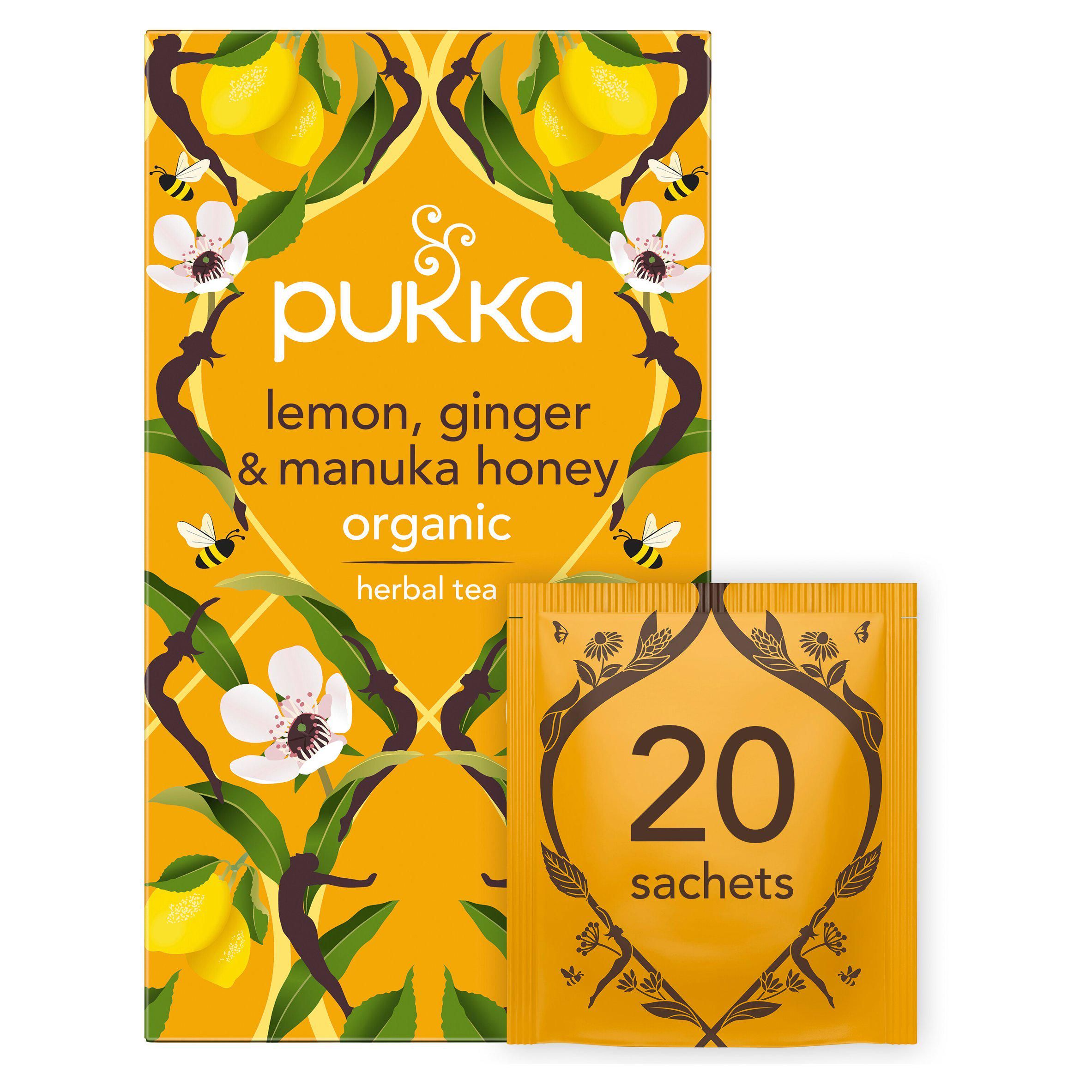 Pukka Organic Lemon, Ginger &amp;amp; Manuka Honey Tea Bags x 20
